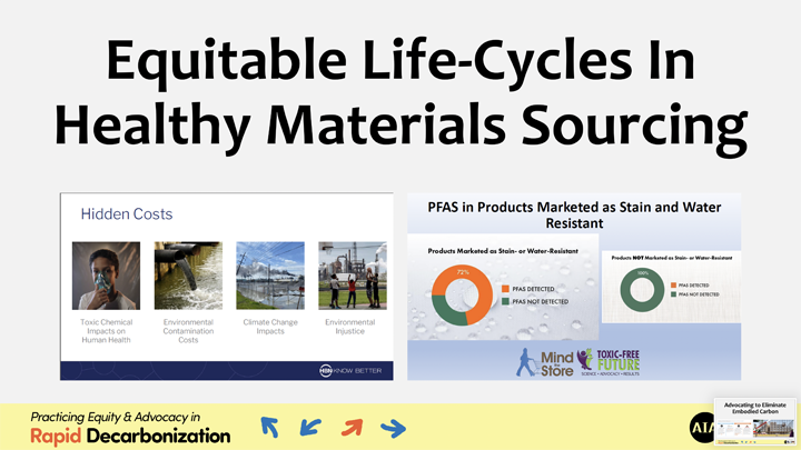 Rapid Decarbonization: Equitable Life-Cycles in Healthy Materials Sourcing