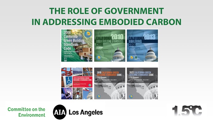 The Role of Government in Addressing Embodied Carbon