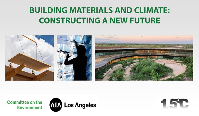 Building Materials and Climate: Constructing a New Future