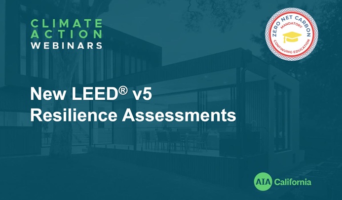 New LEED v5 Resilience Assessments