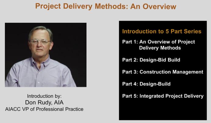 Project Delivery 1: An Overview