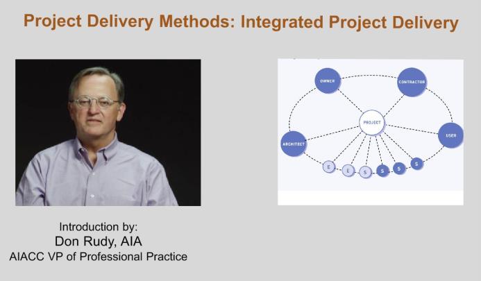 Project Delivery 5: Integrated Project Delivery
